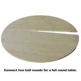 5/4 in. x 3 ft. x 6 ft. Allwood Half Round Pine Project Panel Table Top