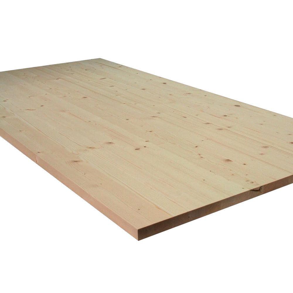 1 in. x 36 in. x 60 in. Allwood Pine Project Panel,Table Island Top with Routed Edges on One Face