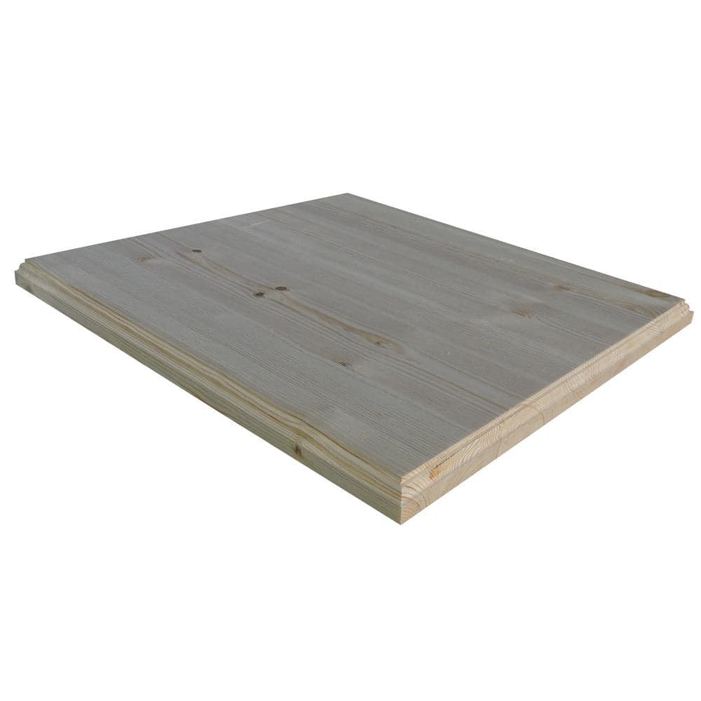 1 in. x 36 in. x 72 in. Allwood Pine Project Panel Table Island Top with Classic Roman Edges
