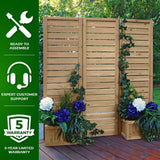 Yardistry 5' x 5' Wood Privacy Screen
