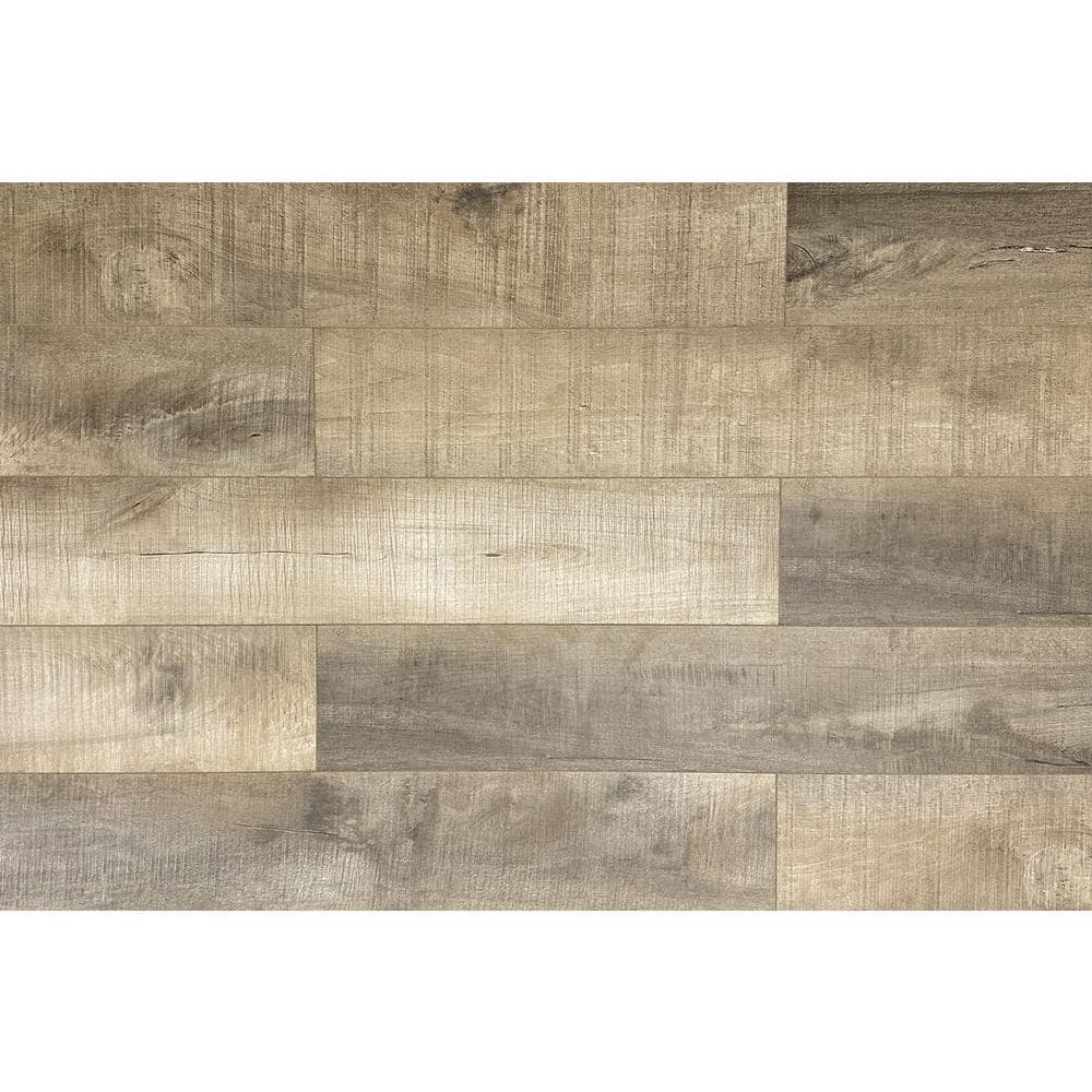 Montserrat Summa Natural Chestnut 14 mm T x 7.75 in. W HDF Waterproof AC5 Click Lock Laminate Wood Flooring (23.09 sq. ft./case)