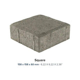 Camino ecoGreen 6x6 Square Pavers the World's First Low Carbon, Water Permeable Paver System (378-pcs / 103.6 sq. ft.