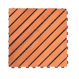 1 ft. x 1 ft. Eucalyptus Deck Tile in Natural Wood (10-Piece)