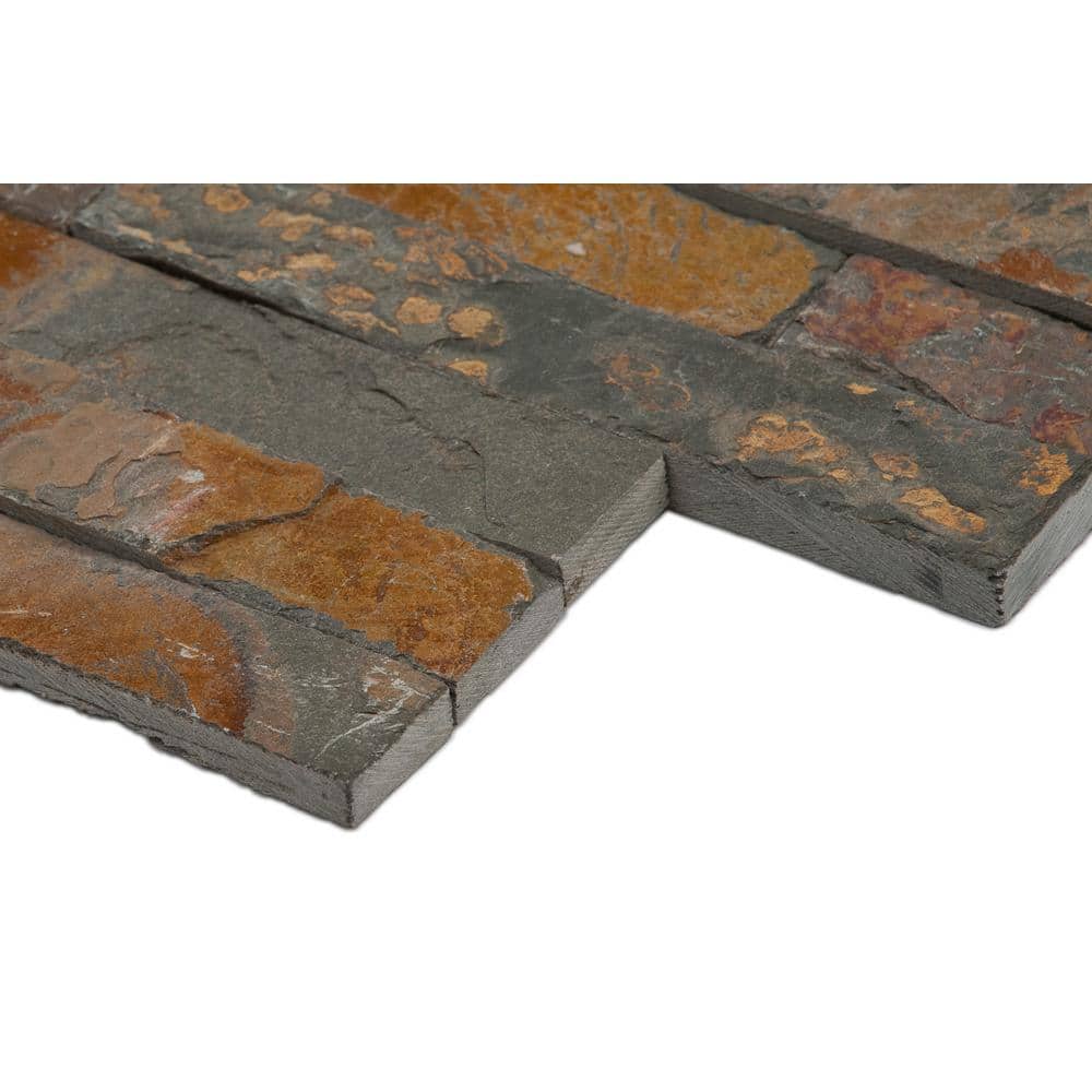 MSI Natural Earth Ledger Panel 6 in. x 24 in. Natural Slate Wall Tile (10 cases/60 sq. ft./pallet)