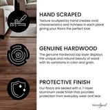HOMELEGEND Natural Acacia 3/8 in. T x 5 in. W Hand Scraped Engineered Hardwood Flooring (26.3 sqft/case)