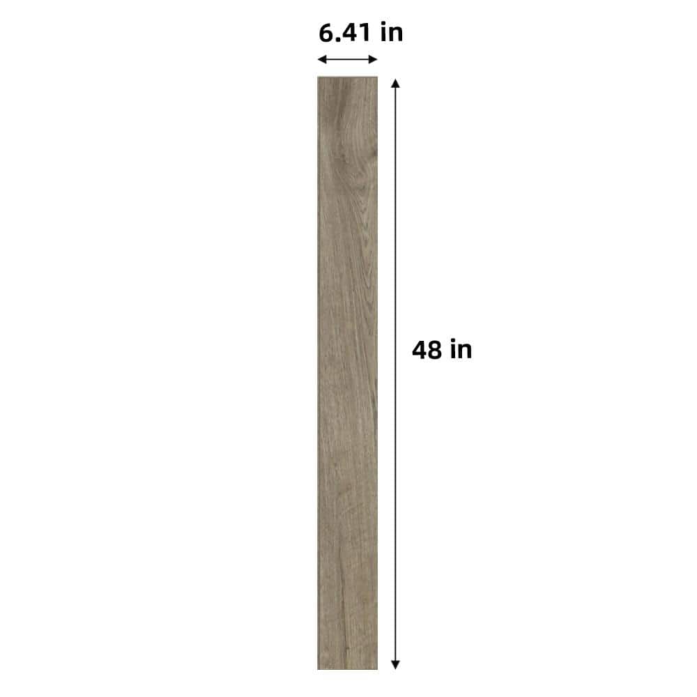 Dekorman Proteco+ Natural Gray Oak 12mm T x 6.41 in. W Uniclic HDF AC4 Waterproof Laminate Wood Flooring (848 sq. ft./pallet)