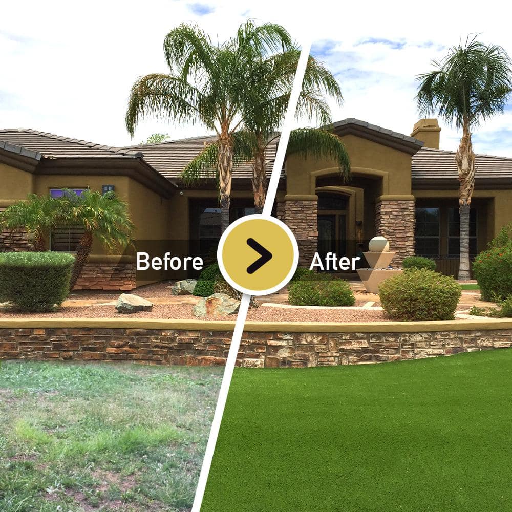 Sunshine 12 ft. W x Cut to Length Natural Look 35 oz. 1.18 in. PH with SuperFlow Green Backing Artificial Grass Turf