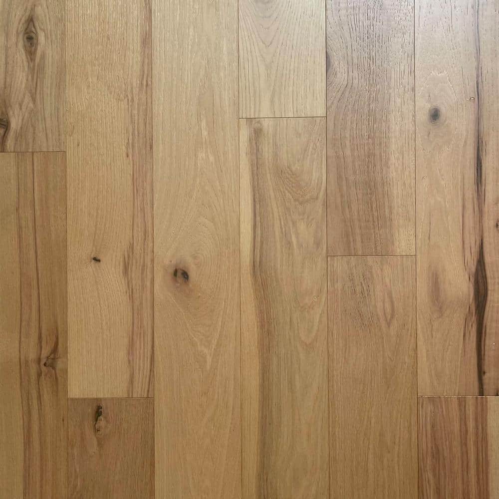 Dekorman Natural Hickory 7/16 in. T x 5 in. W Wire Brushed Engineered Hardwood Flooring (22.60 sq.ft/case [sq.ft])