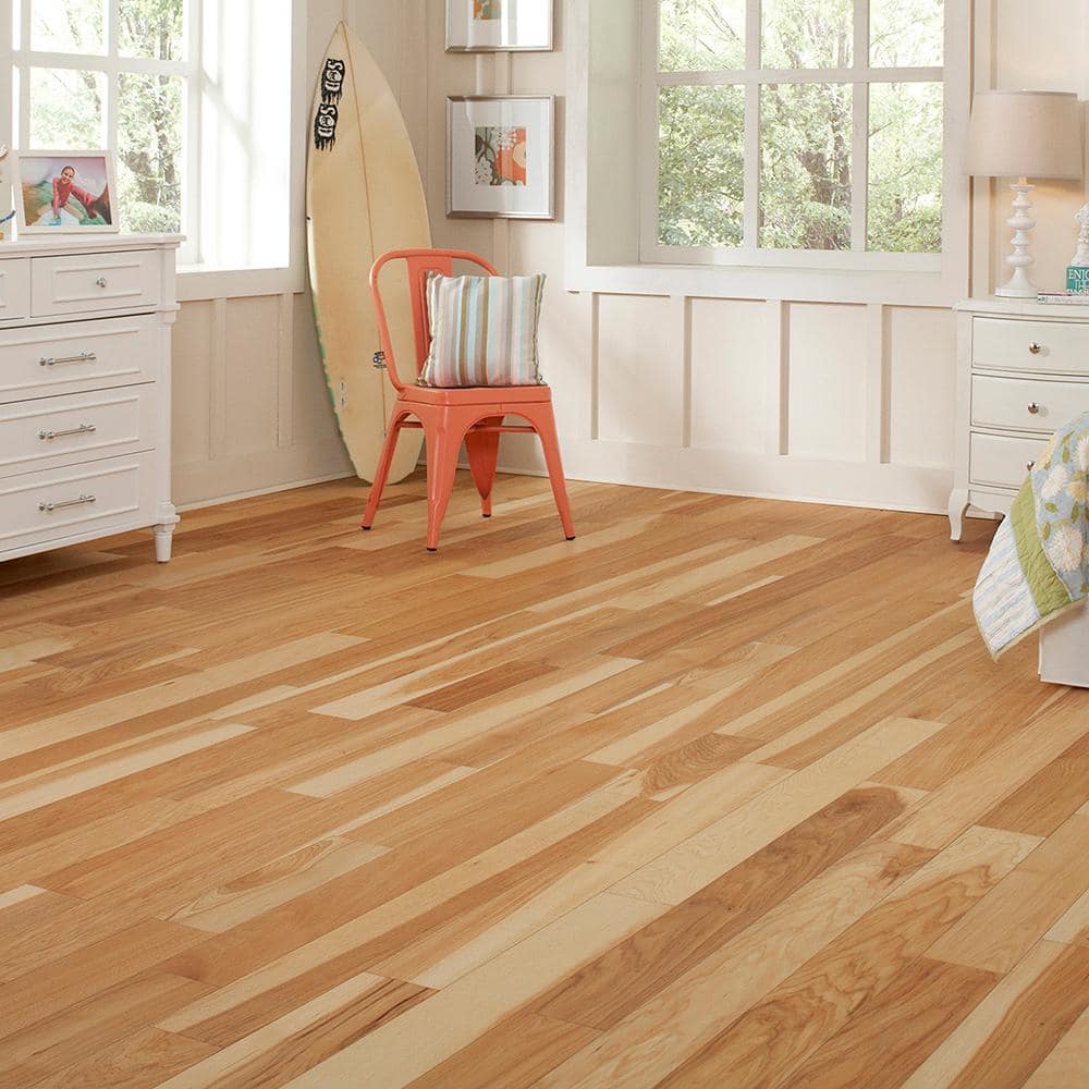 HOMELEGEND Natural Hickory 3/8 in. T x 5 in. W Wire Brushed Engineered Hardwood Flooring (19.7 sqft/case)