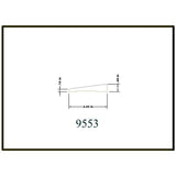 HOUSE OF FARA 7/16 in. x 2-1/4 in. x 7 ft. Oak Wood Modern Casing Moulding