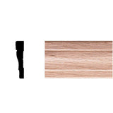 HOUSE OF FARA 7/16 in. x 2-1/4 in. x 7 ft. Oak Wood Colonial Casing Moulding