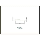 HOUSE OF FARA 7/16 in. x 2-1/4 in. x 7 ft. Oak Wood Colonial Casing Moulding
