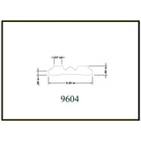 HOUSE OF FARA 3/4 in. x 3-1/4 in. x 7 ft. Oak Wood Fluted Casing Moulding