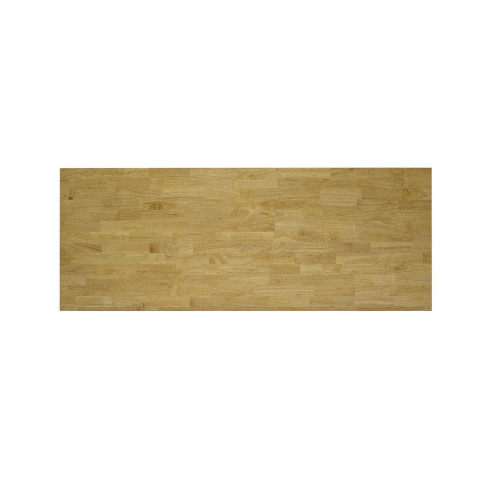 DURAMAX Rove 62 in. W x 24 in. D 3-Drawer Maple Rubberwood Mobile Workbench with Solid Wood Top