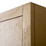 Vanity Art 24 in. W x 8 in. D x 33 in. H Bathroom Storage Wall Cabinet in Natural Oak/BN