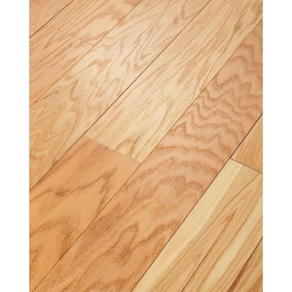 Shaw Bradford 5 Natural Red Oak 3/8 In. T X 5 in. W Tongue and Groove Smooth Engineered Hardwood Flooring (23.66 sq.ft./case)