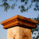 Protectyte Miterless 4 in. x 6 in. Untreated Wood Flat Slip Over Fence Post Cap