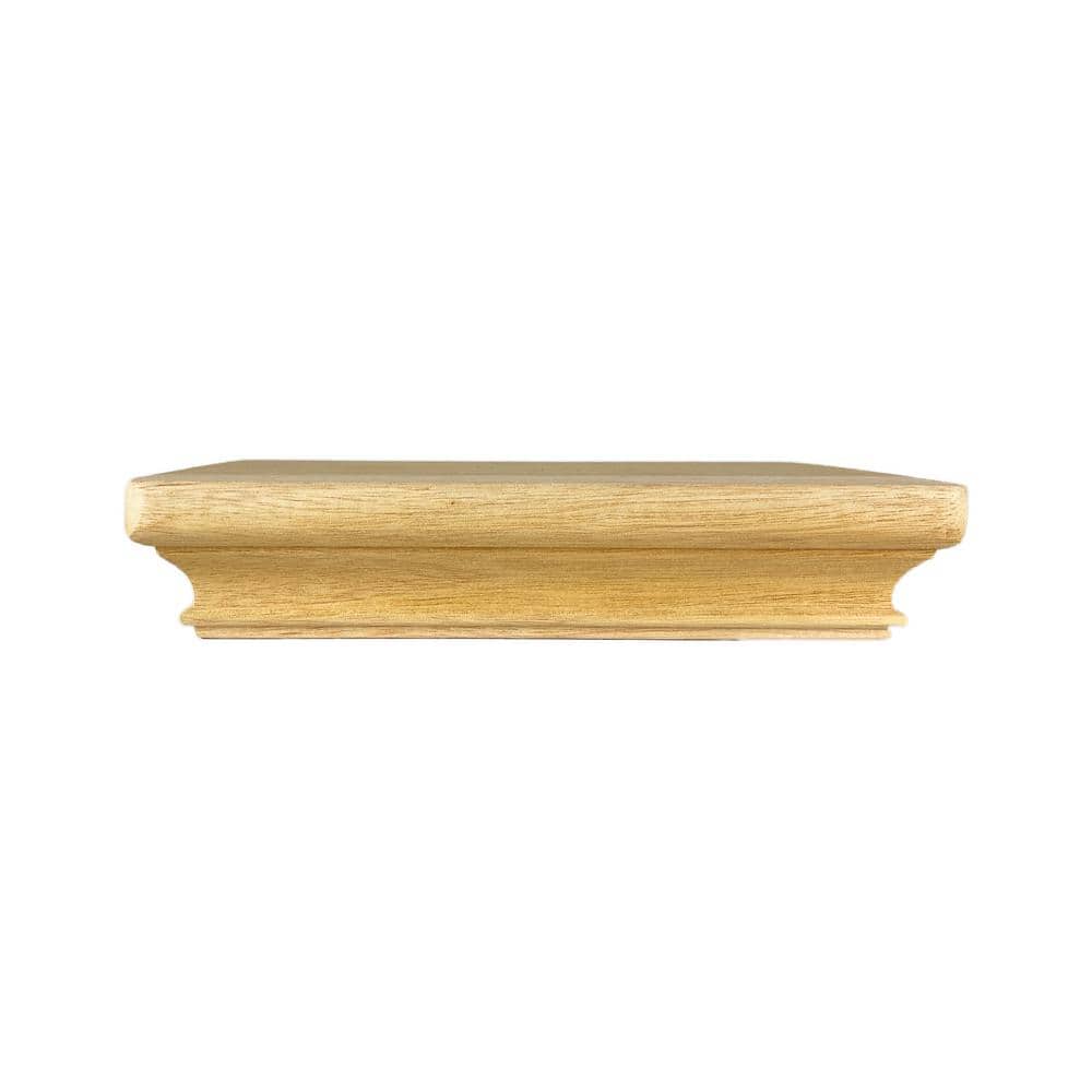 Protectyte Miterless 4 in. x 6 in. Untreated Wood Flat Slip Over Fence Post Cap