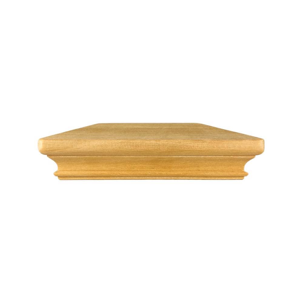 Protectyte Miterless 4 in. x 6 in. Untreated Wood Pyramid Slip Over Fence Post Cap