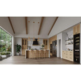 LIFEART CABINETRY Lancaster Shaker Assembled 24 in. x 12 in. x 12 in. Wall Cabinet with 2 Mullion Doors in Natural Wood