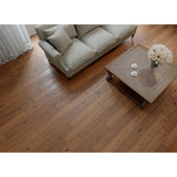 ACQUA FLOORS Neah Oak 1/4 in. T x 5 in. W Click Lock Wire Brushed Engineered Hardwood Flooring (16.7 sq.ft./case)