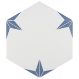 Stella Hex Azul 8-5/8 in. x 9-7/8 in. Porcelain Floor and Wall Tile (11.5 sq. ft./Case)