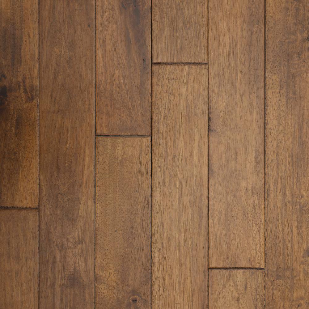 ASPEN FLOORING Newbury Caucho Wood 3/4 in. T x 4.5 in. W Light Distressed Solid Hardwood Flooring (21.82 sqft/case)