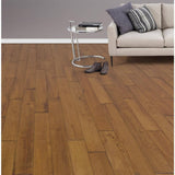 ASPEN FLOORING Newbury Caucho Wood 3/4 in. T x 4.5 in. W Light Distressed Solid Hardwood Flooring (21.82 sqft/case)
