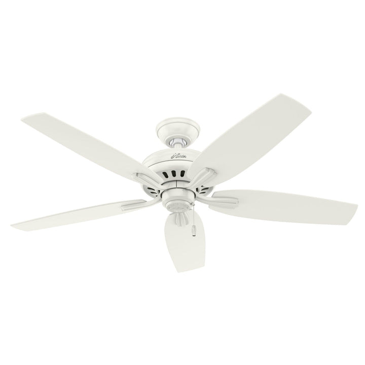 Hunter Newsome 52-in Fresh White Indoor/Outdoor Ceiling Fan (5-Blade)
