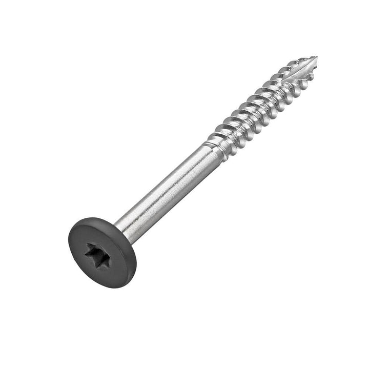 NewTechWood #9 x 1-7/8 in. Stainless Steel Star Drive Pan Head Composite Fascia Screw Hawaiian in Charcoal (100-Pack)