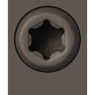 NewTechWood #10 x 2-1/2 in. Stainless Steel Star Drive Flat Undercut Composite Deck Screw in Westminster Gray (100-Pack)