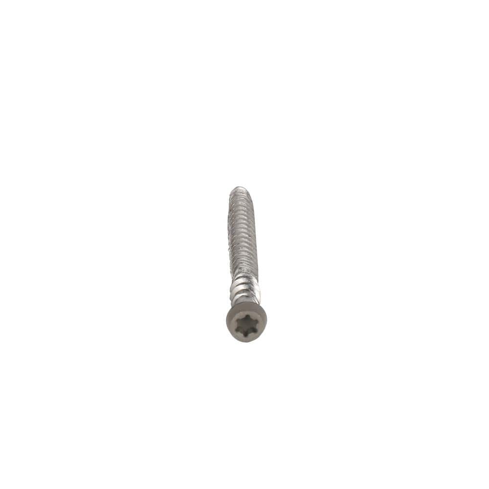 NewTechWood #10 x 2-1/2 in. Stainless Steel Star Drive Flat Undercut Composite Deck Screw in Westminster Gray (100-Pack)