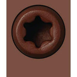 NewTechWood #10 x 2-1/2 in. Stainless Steel Star Drive Flat Undercut Composite Deck Screw Peruvian in Teak (100-Pack)