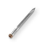 NewTechWood #10 x 2-1/2 in. Stainless Steel Star Drive Flat Undercut Composite Deck Screw Peruvian in Teak (100-Pack)