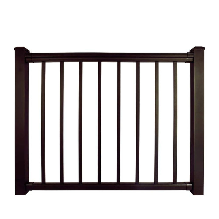 NewTechWood Allure Preassembled Aluminum 42 in. Gate in Bronze