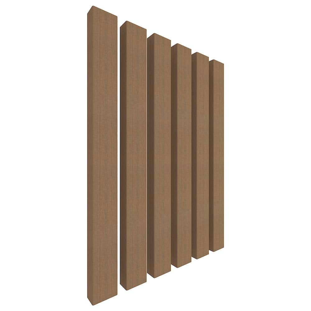 NewTechWood Alusions 1 in. x 2 in. x 144 in. Coextruded Peruvian Teak Wood Composite Aluminum Beams