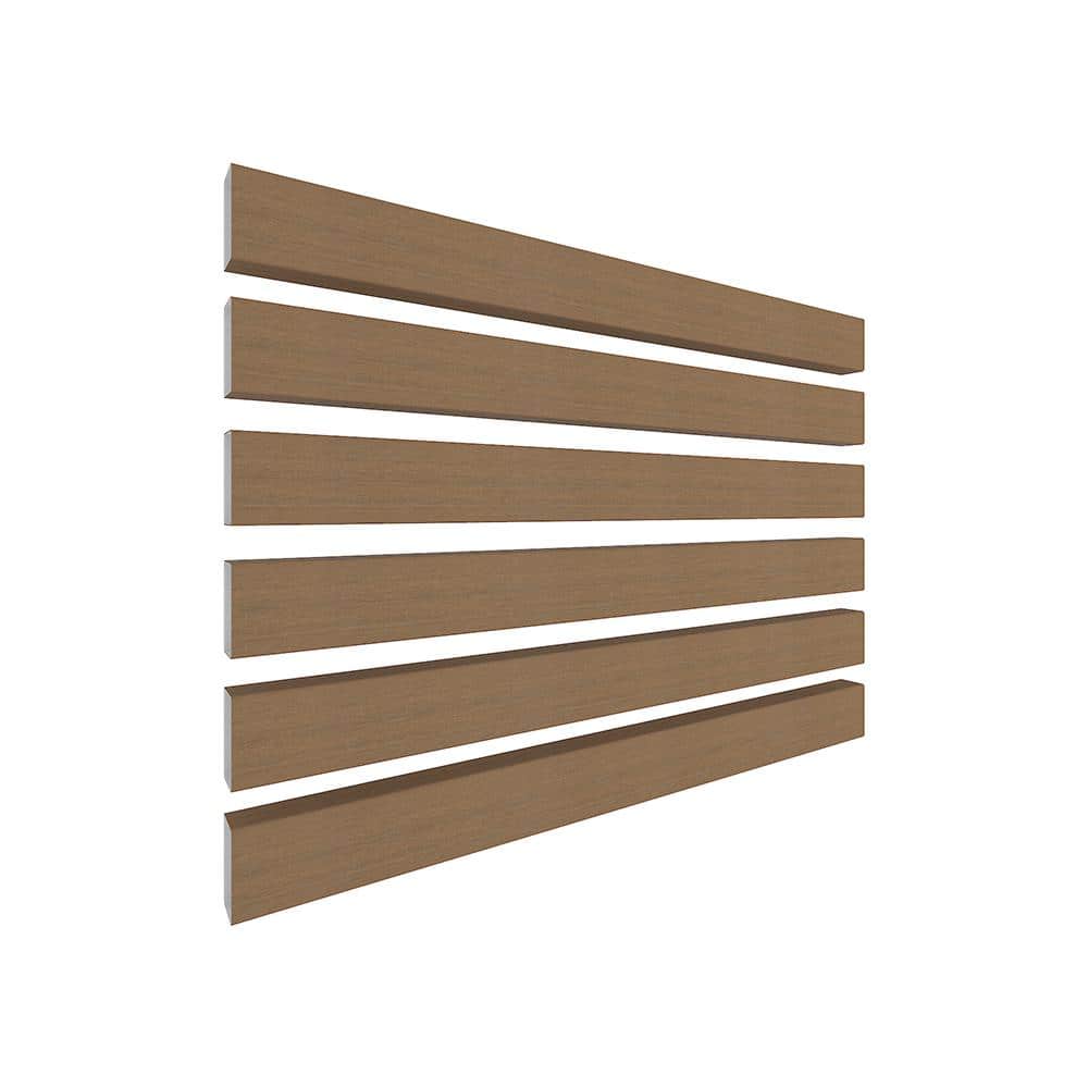 NewTechWood Alusions 1 in. x 2 in. x 144 in. Coextruded Peruvian Teak Wood Composite Aluminum Beams