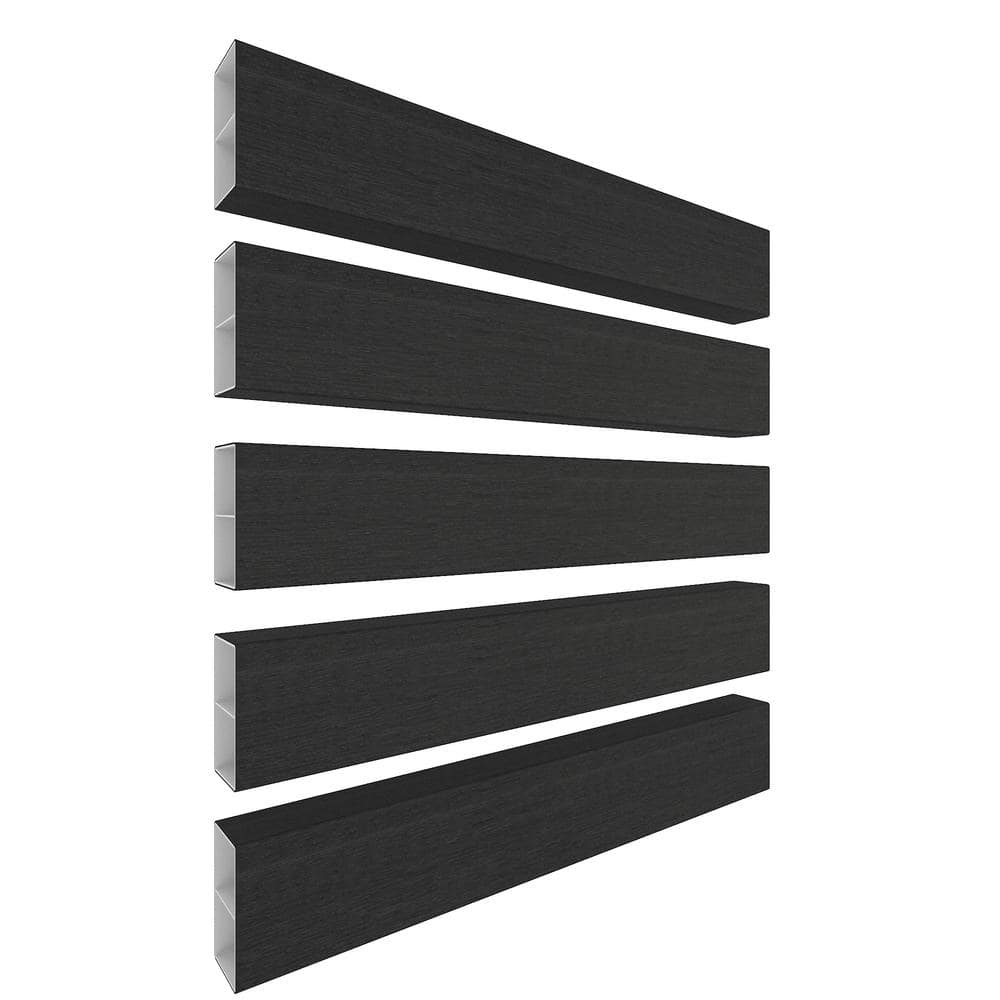 NewTechWood Alusions 2 in. x 4 in. x 144 in. Coextruded Indian Ebony Wood Composite Aluminum Beams