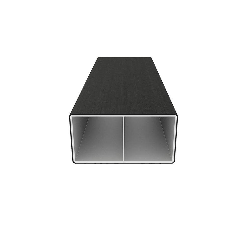 NewTechWood Alusions 2 in. x 4 in. x 144 in. Coextruded Indian Ebony Wood Composite Aluminum Beams
