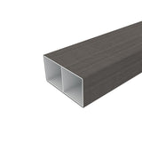 NewTechWood Alusions 2 in. x 4 in. x 144 in. Coextruded Argentinian Silver Gray Wood Composite Aluminum Beams