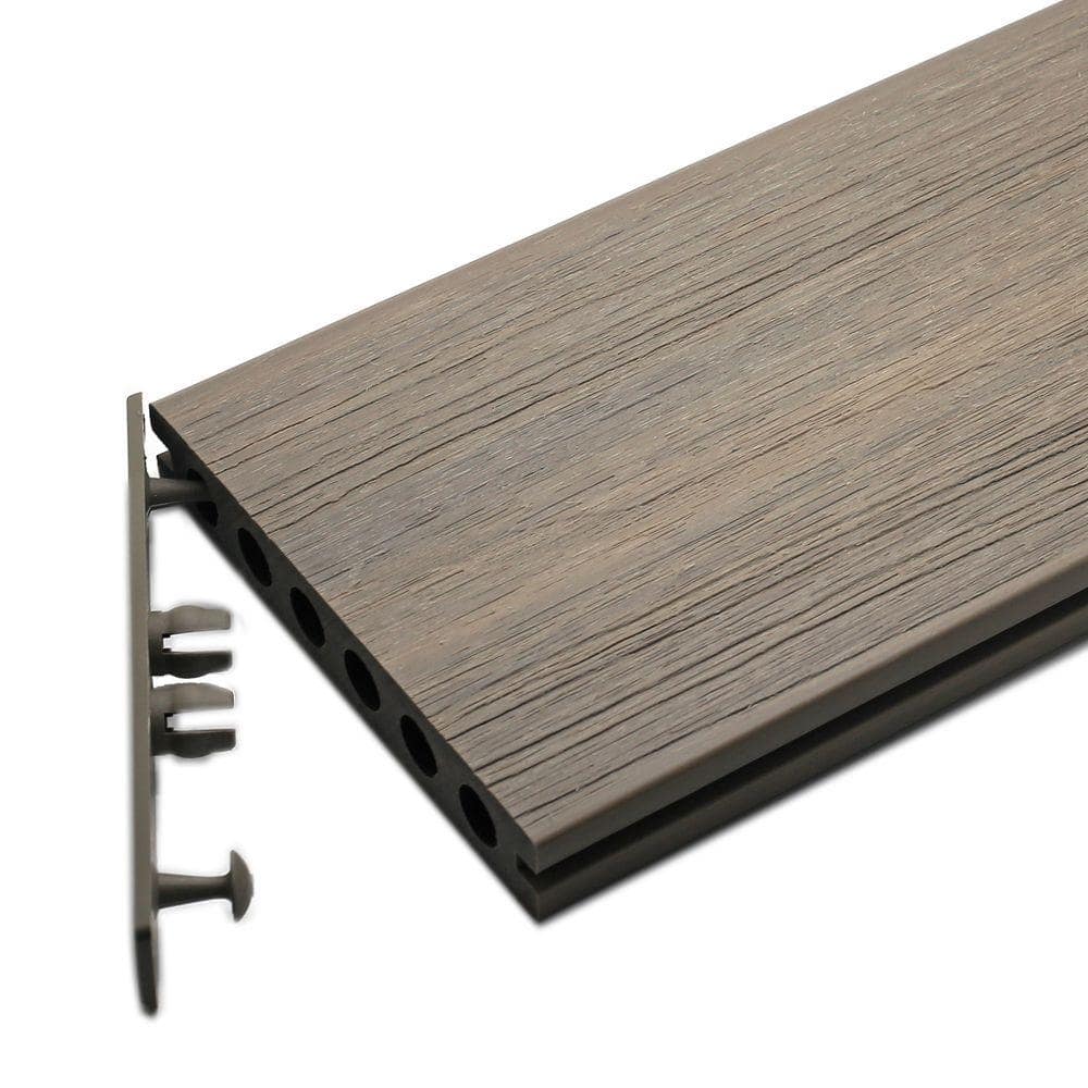 NewTechWood UltraShield Roman Antique Plastic End Cap for Composite Decking 16 ft. Boards (10-Piece per Bag)