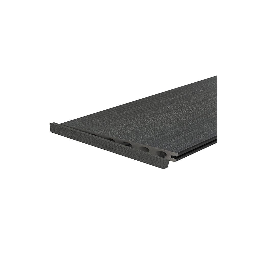 NewTechWood UltraShield Hawaiian Charcoal Plastic End Cap for Composite Decking 16 ft. Boards (10 per Bag)