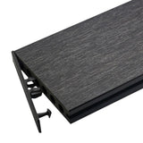 NewTechWood UltraShield Hawaiian Charcoal Plastic End Cap for Composite Decking 16 ft. Boards (10 per Bag)