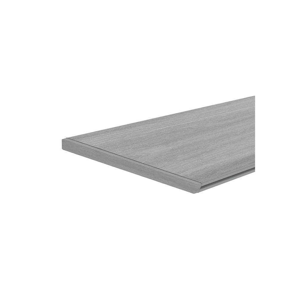 NewTechWood UltraShield Westminster Gray End Cap for Composite Decking 16 ft. Boards (10 per Bag)