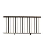 NewTechWood Allure 96 in. x 36 in. Bronze Aluminum Preassembled Railing Kit