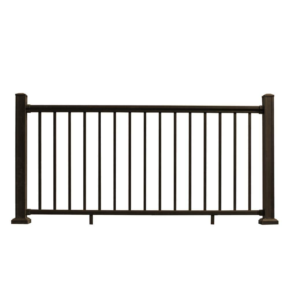 NewTechWood Allure 96 in. x 36 in. Bronze Aluminum Preassembled Railing Kit
