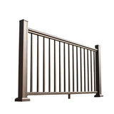 NewTechWood Allure 72 in. x 42 in. Bronze Aluminum Preassembled Railing Kit