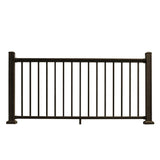 NewTechWood Allure 72 in. x 42 in. Bronze Aluminum Preassembled Railing Kit
