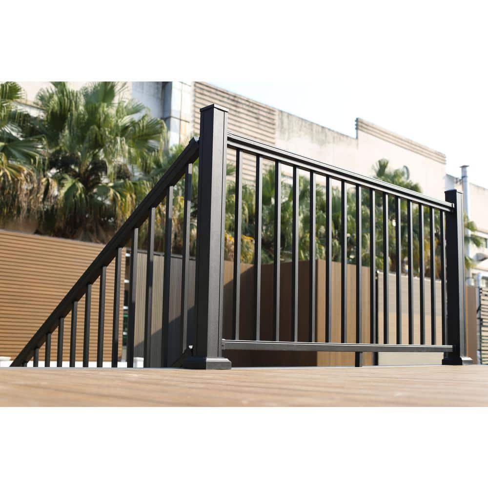 NewTechWood Allure 72 in. x 42 in. Bronze Aluminum Preassembled Railing Kit