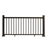 NewTechWood Allure 96 in. x 42 in. Bronze Aluminum Preassembled Railing Kit
